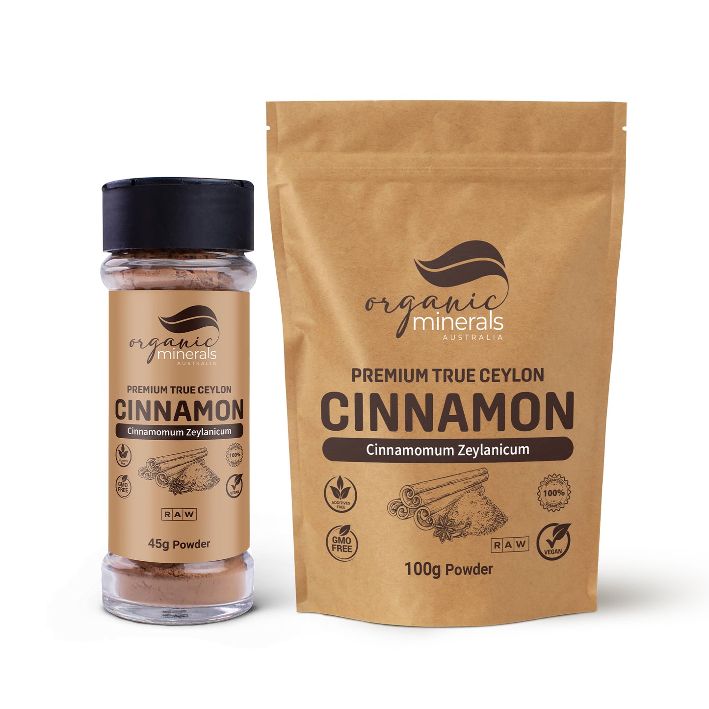 True Ceylon Cinnamon Powder Refill Pack 45g+100g