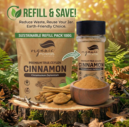 True Ceylon Cinnamon Powder Refill Pack 45g+100g