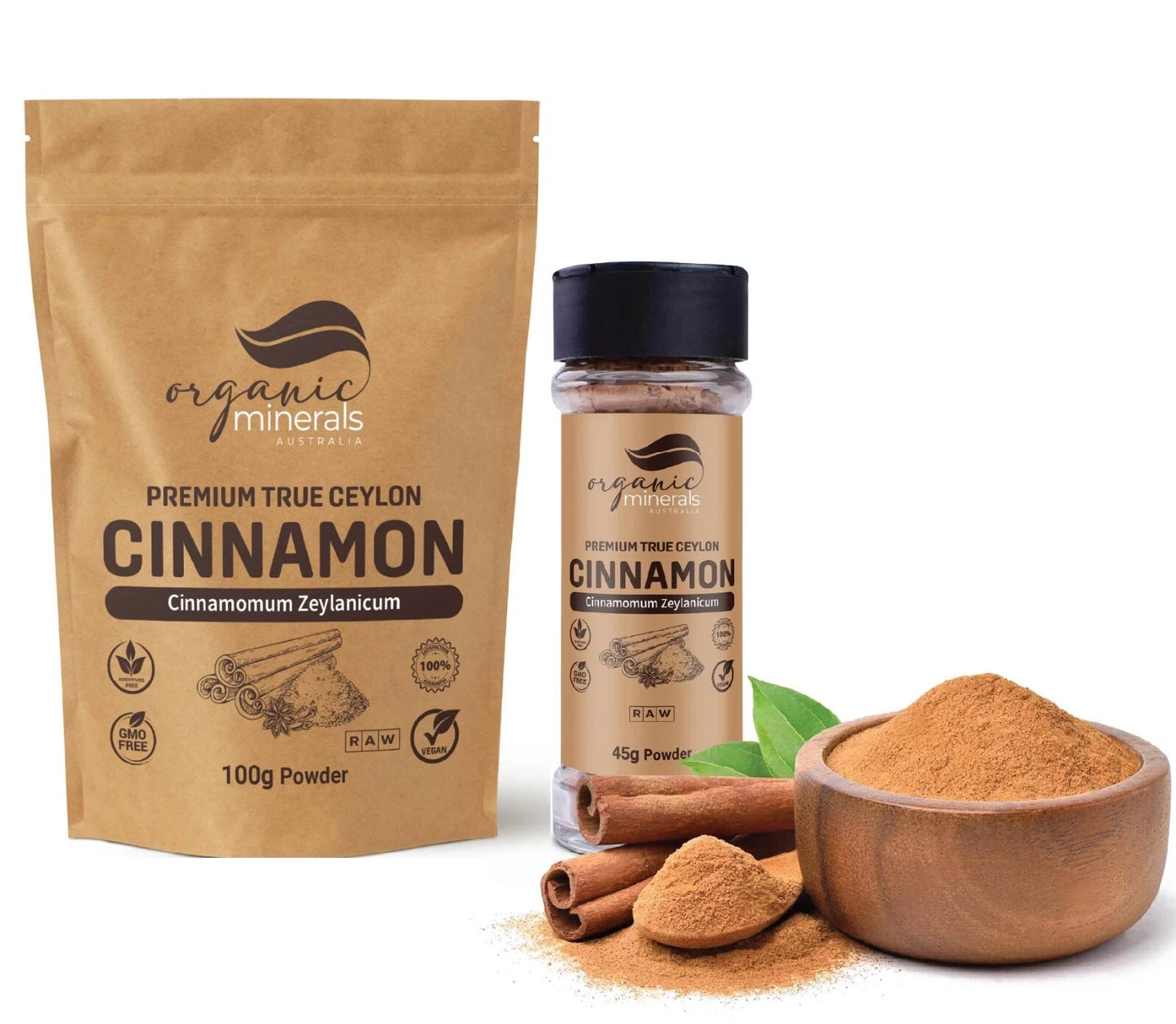 True Ceylon Cinnamon Powder Refill Pack 45g+100g